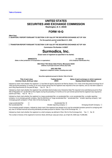 Thumbnail SurModics 10-Q Quarterly Report FY2025 