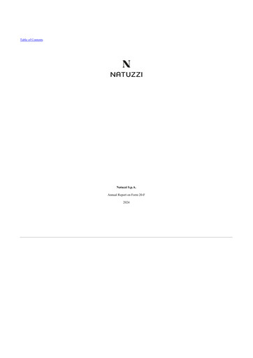Thumbnail Natuzzi 20-F Annual Report 2024