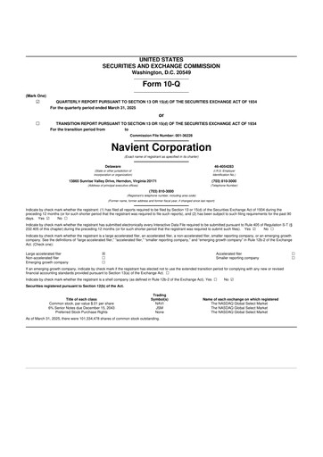 Vorschaubild Navient 10-Q Quartalsbericht 2025 