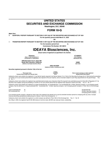 Thumbnail IDEAYA Biosciences 10-Q Quarterly Report FY2025 
