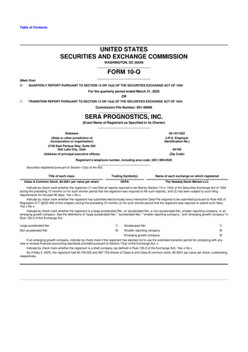 Miniature Sera Prognostics 10-Q Rapport trimestriel 2025 