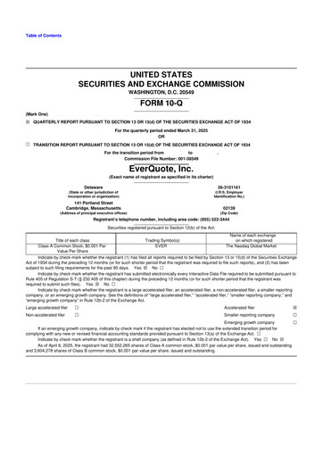 Thumbnail EverQuote 10-Q Quarterly Report FY2025 