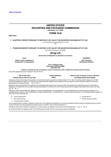 Thumbnail JFrog 10-Q Quarterly Report FY2025 