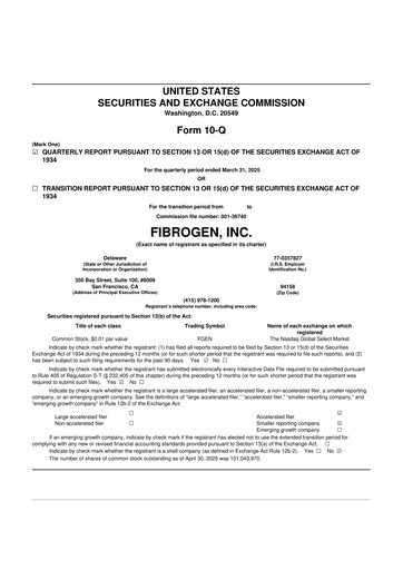 Thumbnail FibroGen 10-Q Quarterly Report FY 
