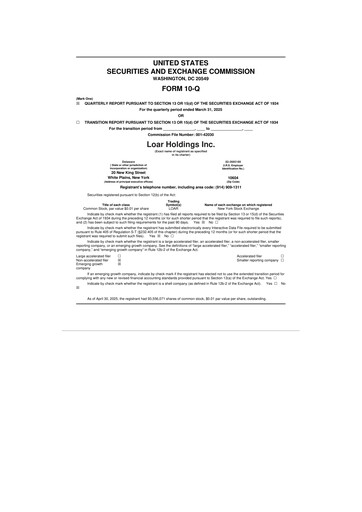 Vorschaubild Loar Holdings 10-Q Quartalsbericht 2025 