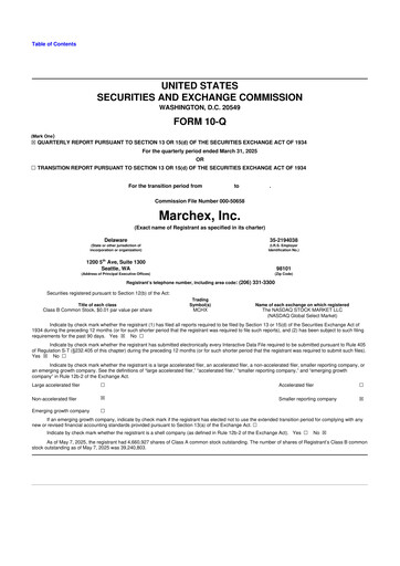Vorschaubild Marchex 10-Q Quartalsbericht 2025 