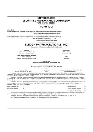 Thumbnail Eledon Pharmaceuticals 10-Q Quarterly Report FY2025 