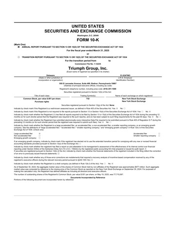 Thumbnail Triumph Group
 10-K Annual Report 2025