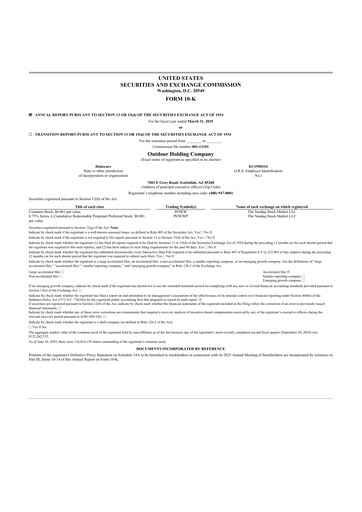 Miniature Outdoor Holding Company
 10-K Rapport annuel 2025