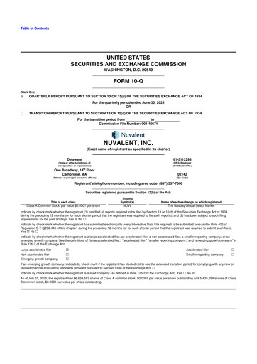 Thumbnail Nuvalent 10-Q Quarterly Report FY2025 