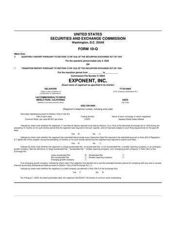 Thumbnail Exponent
 10-Q Quarterly Report FY2025 