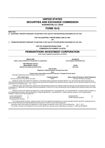 Vorschaubild PennantPark Investment 10-Q Quartalsbericht 2025 