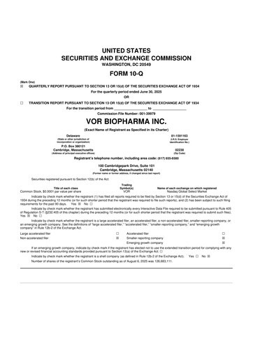 Thumbnail Vor Biopharma 10-Q Quarterly Report FY2025 