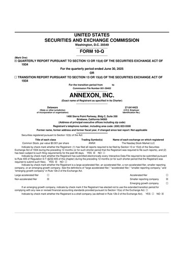 Thumbnail Annexon 10-Q Quarterly Report FY2025 