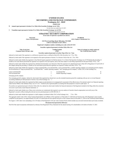 Thumbnail Strattec Security 10-K Annual Report 2025