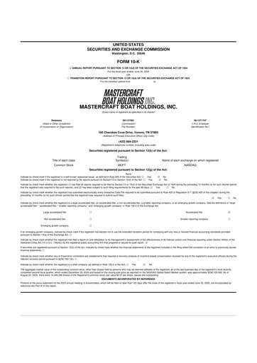 Vorschaubild MasterCraft Boat 10-K Jahresbericht 2025