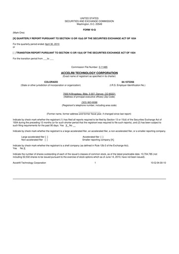 Thumbnail Accelerate Diagnostics 10-Q Quarterly Report FY 