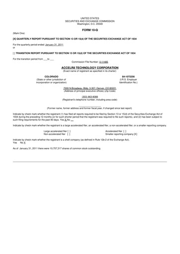 Thumbnail Accelerate Diagnostics 10-Q Quarterly Report FY 