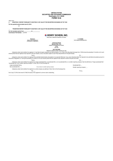 Thumbnail Henry Schein
 10-Q Quarterly Report FY2016 