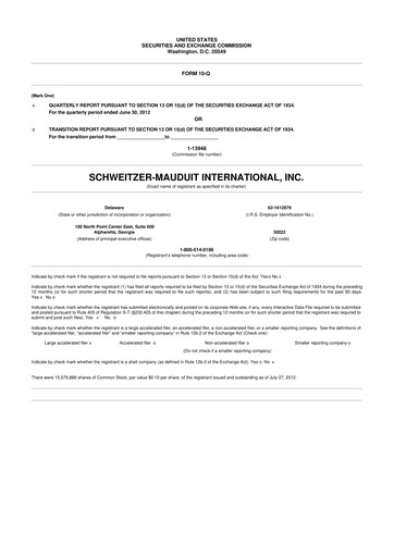 Thumbnail Mativ Holdings 10-Q Quarterly Report FY2012 