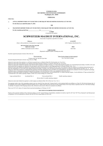 Thumbnail Mativ Holdings 10-K Annual Report 2016