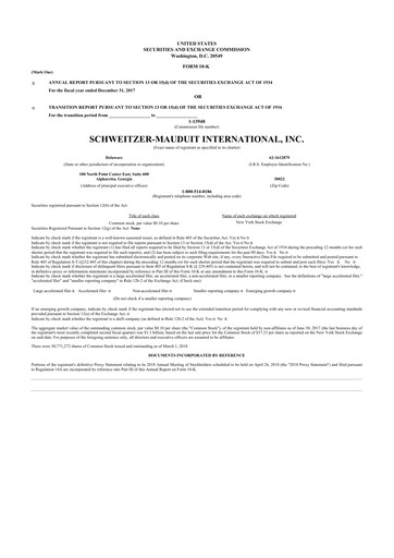 Thumbnail Mativ Holdings 10-K Annual Report 2017