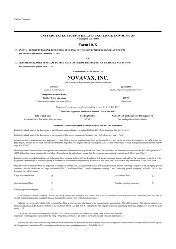 Thumbnail Novavax 10-K Annual Report 2023