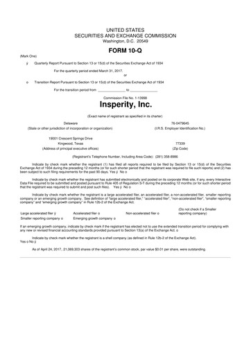 Thumbnail Insperity
 10-Q Quarterly Report FY2017 