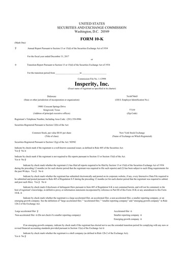 Thumbnail Insperity
 10-K Annual Report 2017