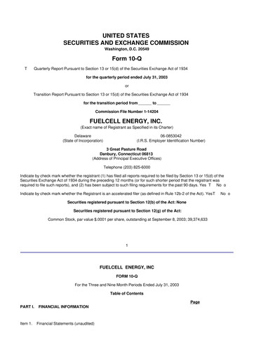 Vorschaubild FuelCell Energy
 10-Q Quartalsbericht  