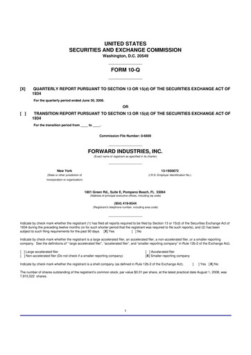 Vorschaubild Forward Industries 10-Q Quartalsbericht  