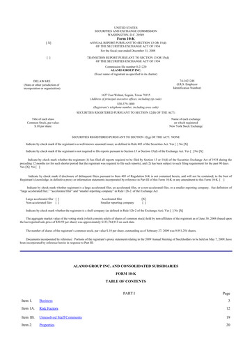 Thumbnail Alamo Group 10-K Annual Report 