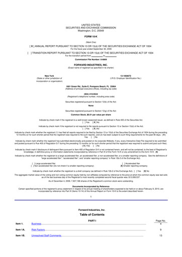 Vorschaubild Forward Industries 10-K Jahresbericht 