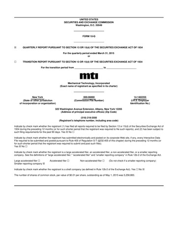 Vorschaubild Soluna Holdings 10-Q Quartalsbericht 2015 