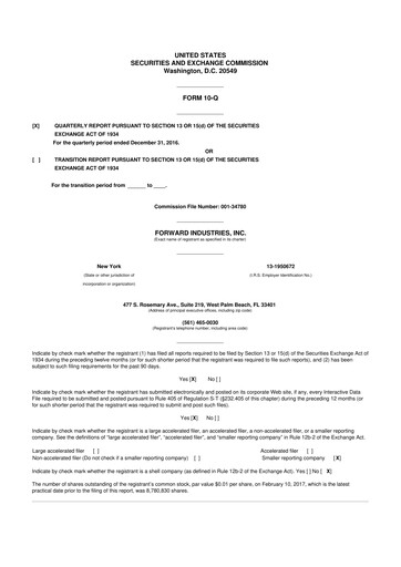 Vorschaubild Forward Industries 10-Q Quartalsbericht 2017 