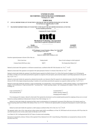 Vorschaubild Soluna Holdings 10-K Jahresbericht 2020