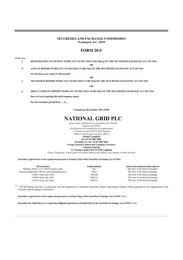 Thumbnail National Grid 20-F Annual Report 2025