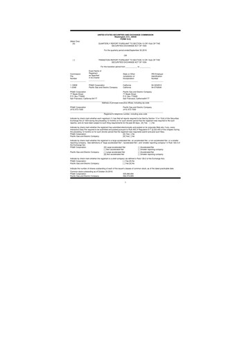 Thumbnail PG&E Corporation 10-Q Quarterly Report FY 