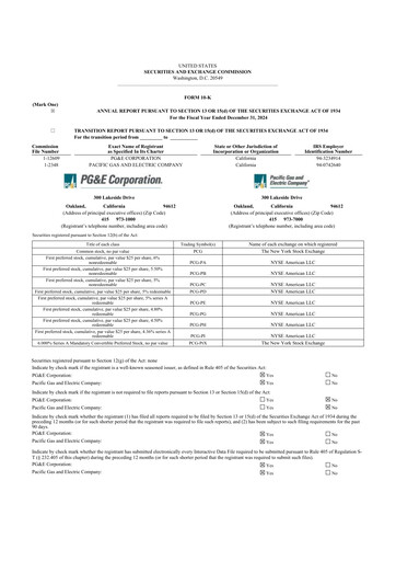 Miniature PG&E Corporation 10-K Rapport annuel 2024