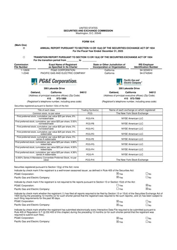Thumbnail PG&E Corporation 10-K Annual Report 2025