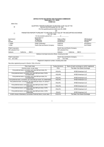 Miniature PG&E Corporation 10-Q Rapport trimestriel 2026 