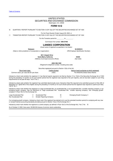 Thumbnail Lifecore Biomedical 10-Q Quarterly Report FY2022 