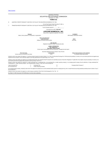 Thumbnail Lifecore Biomedical 10-Q Quarterly Report FY2023 