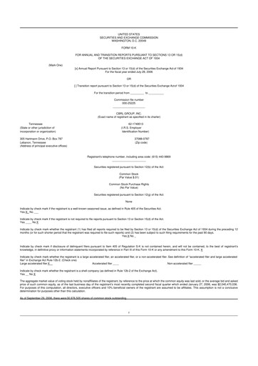 Vorschaubild Cracker Barrel 10-K Jahresbericht 