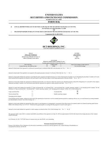 Thumbnail INNOVATE Corp. 10-K Annual Report 2020