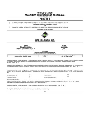 Thumbnail INNOVATE Corp. 10-Q Quarterly Report FY2021 