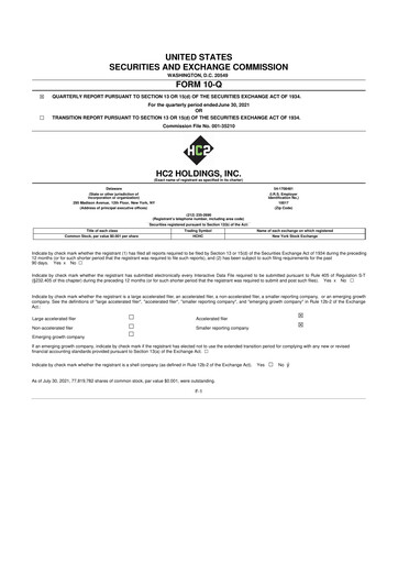 Thumbnail INNOVATE Corp. 10-Q Quarterly Report FY2021 
