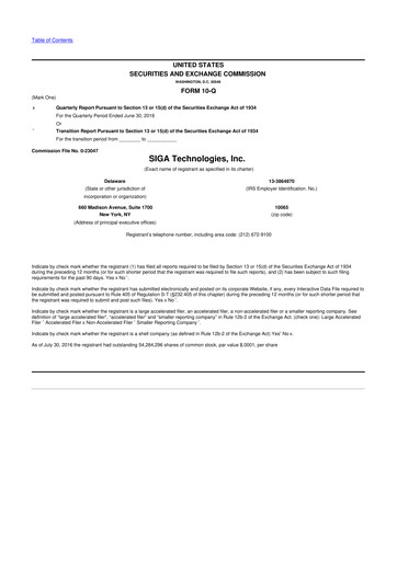 Thumbnail SIGA Technologies 10-Q Quarterly Report FY2016 