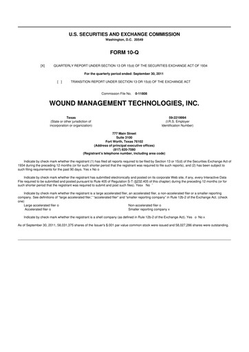 Thumbnail Sanara MedTech 10-Q Quarterly Report FY2011 