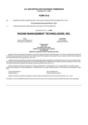 Thumbnail Sanara MedTech 10-Q Quarterly Report FY2012 